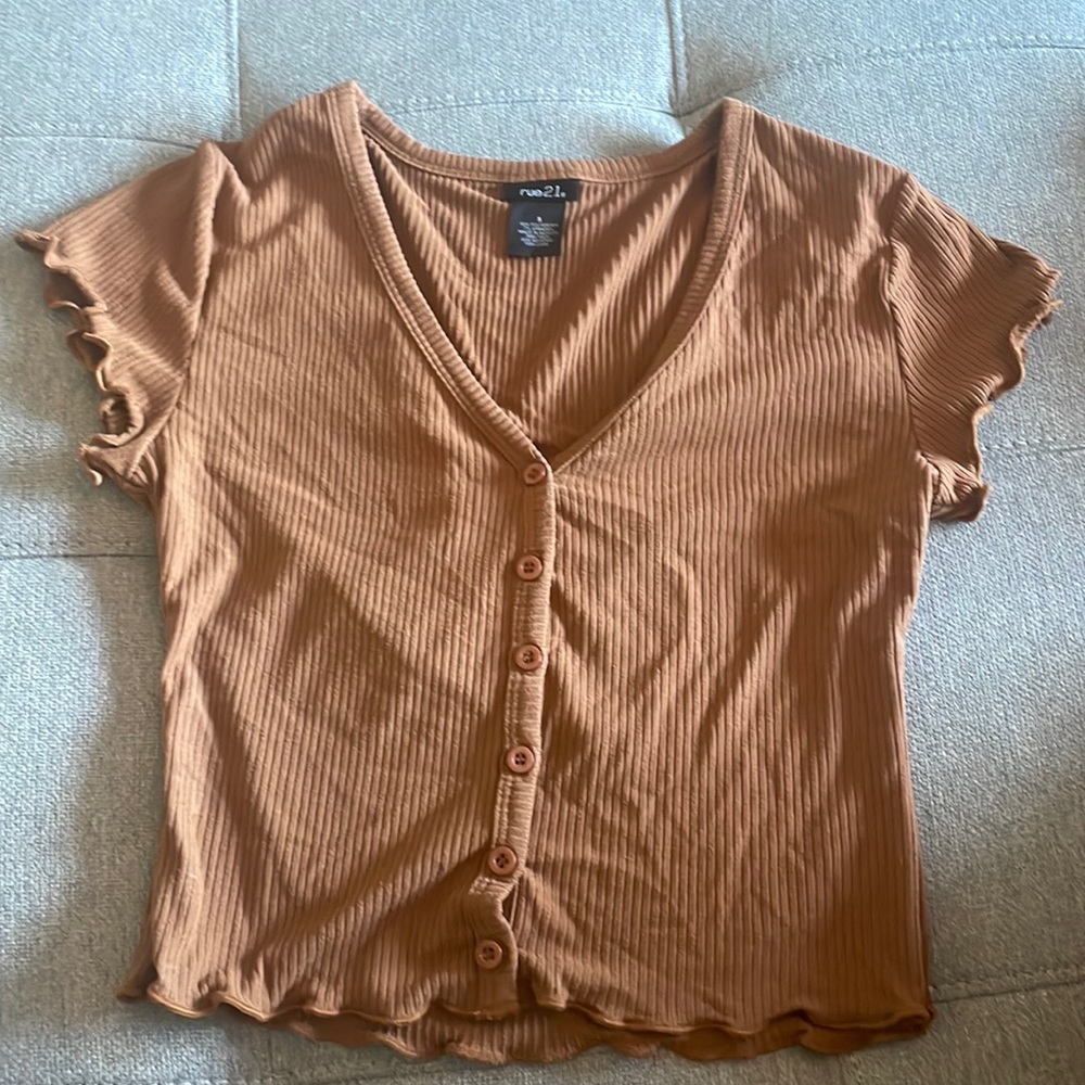 Rue21 Ribbed Short Sleeve
